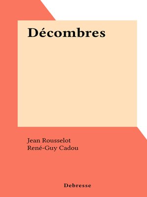 cover image of Décombres